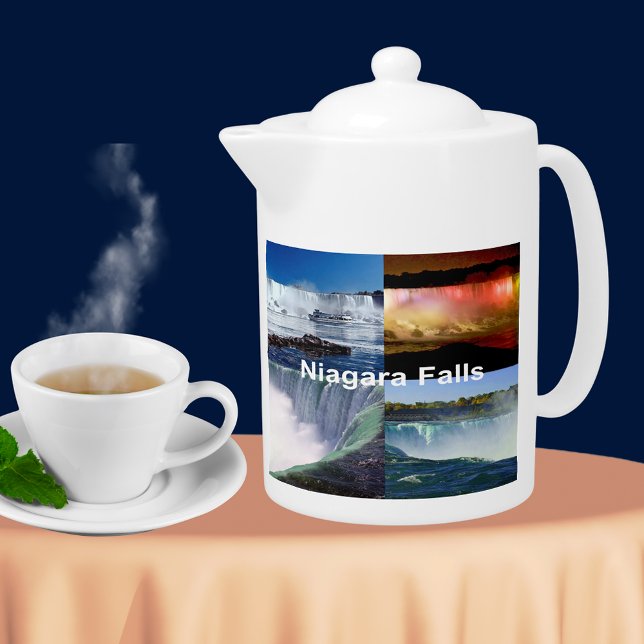 Niagara Falls New York Photo Views Teapot (Niagara Falls New York Photo Views Teapot)