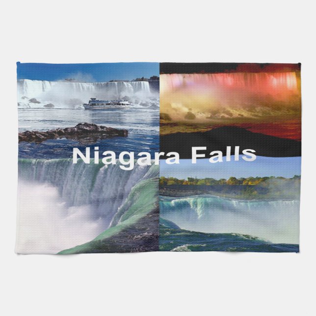 Niagara Falls New York Photo Views Towel (Horizontal)