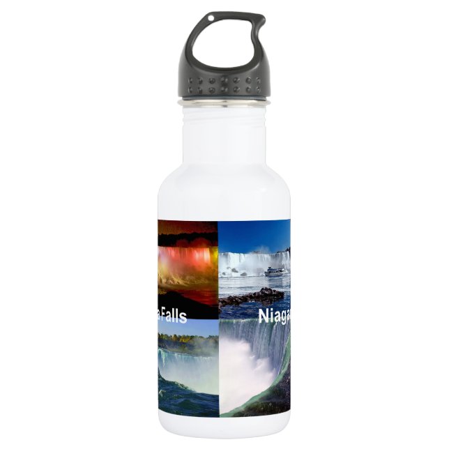 Niagara Falls New York Photo Views Water Bottle (Front)