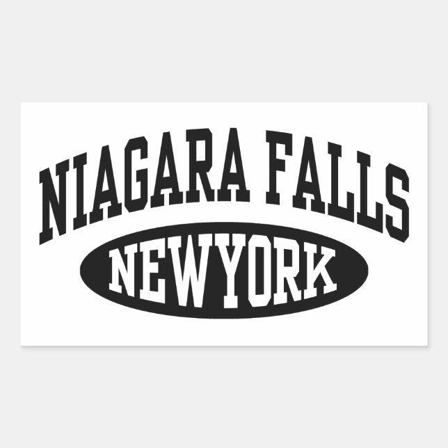 Niagara Falls New York Rectangular Sticker (Front)