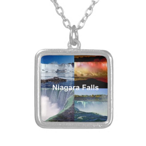 Niagara Falls New York Silver Plated Necklace