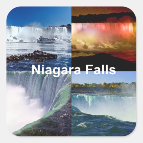 Niagara Falls New York Square Sticker