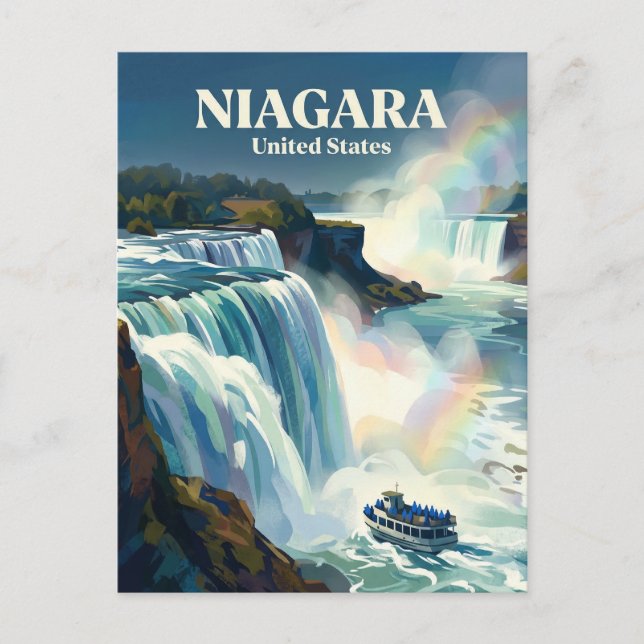 Niagara Falls New York State Postcard (Front)