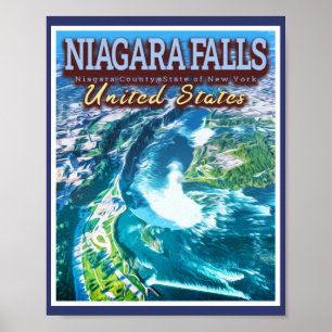 NIAGARA FALLS - NIAGARA NEW YORK UNITED STATES POSTER