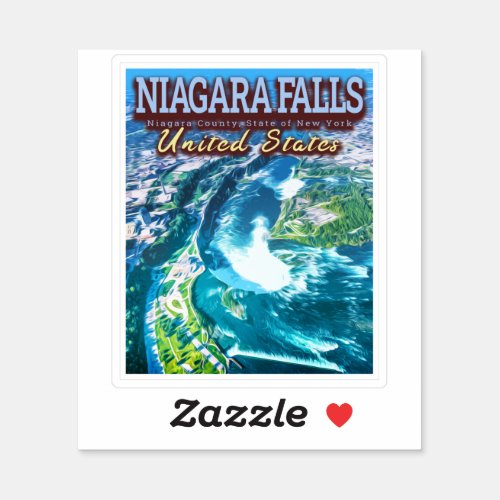 NIAGARA FALLS _ NIAGARA NEW YORK UNITED STATES STICKER