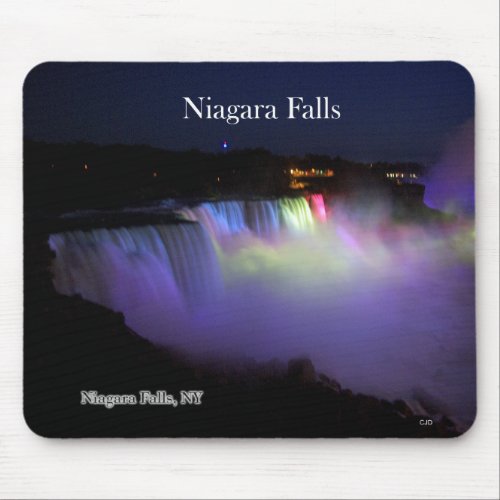 Niagara Falls night mousepad