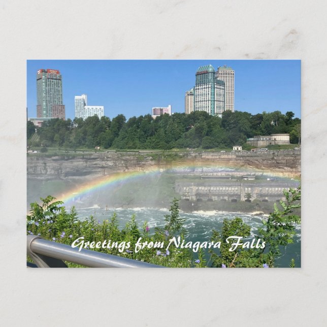 Niagara Falls NY Rainbow Postcard (Front)