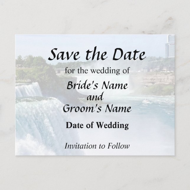 Niagara Falls NY - View From the American Side Announcement Postcard (Front)