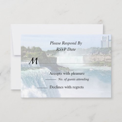 Niagara Falls NY _ View From the American Side RSVP Card