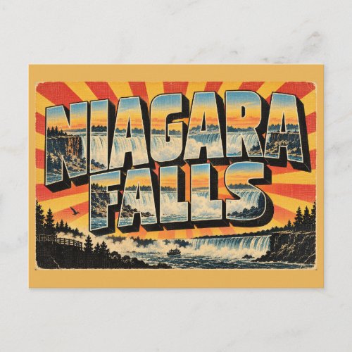 Niagara Falls ON Horseshoe Falls Natural Wonder Postcard