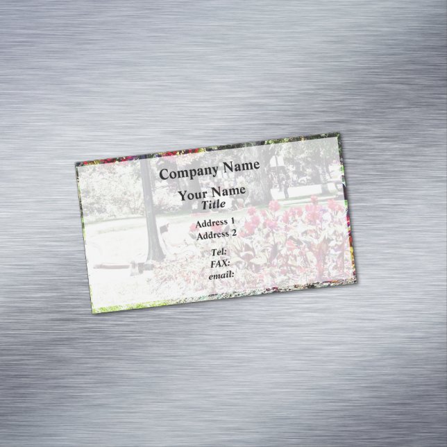 Niagara Falls ON - Queen Victoria Park Business Card Magnet (In Situ)