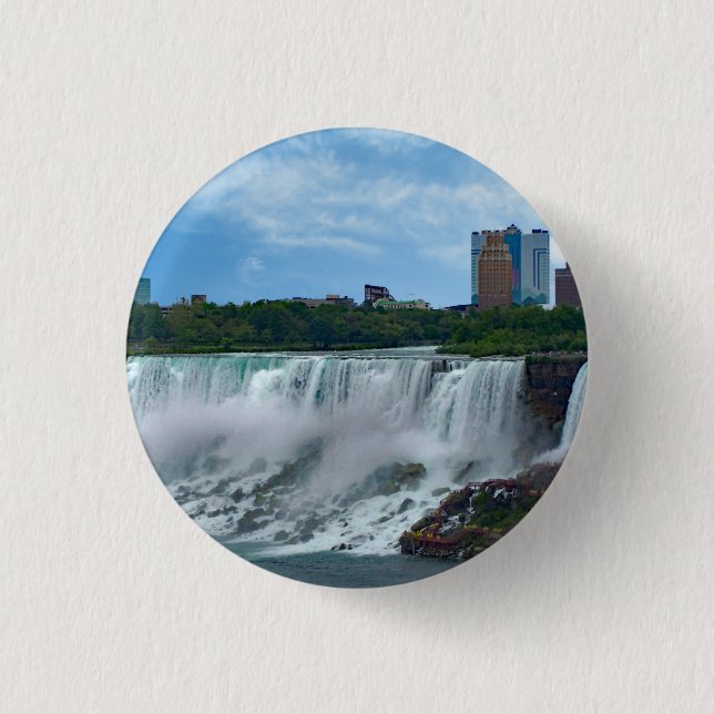 Niagara Falls on the Canadian Side  Button (Front)