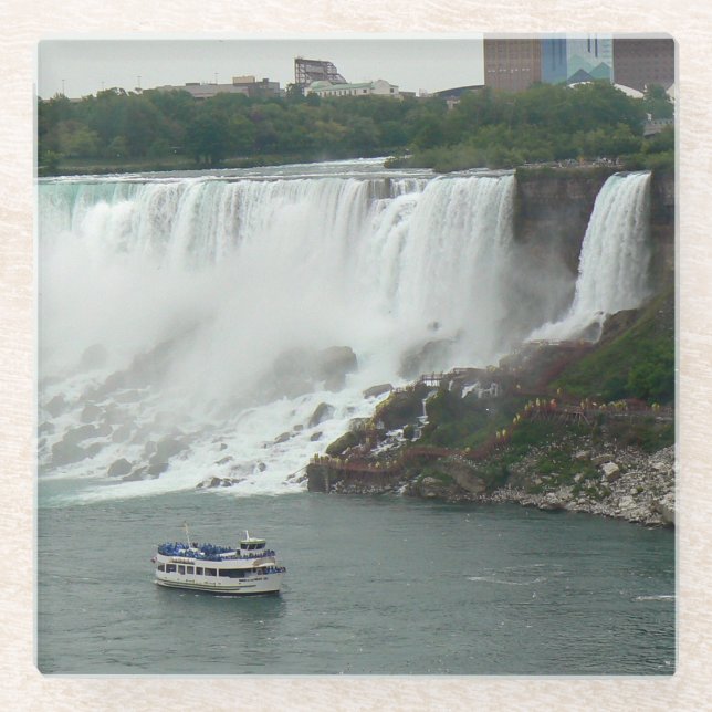 Niagara Falls on the Canadian Side Glass Coaster (Front)