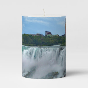 Niagara Falls on the Canadian Side  Pillar Candle