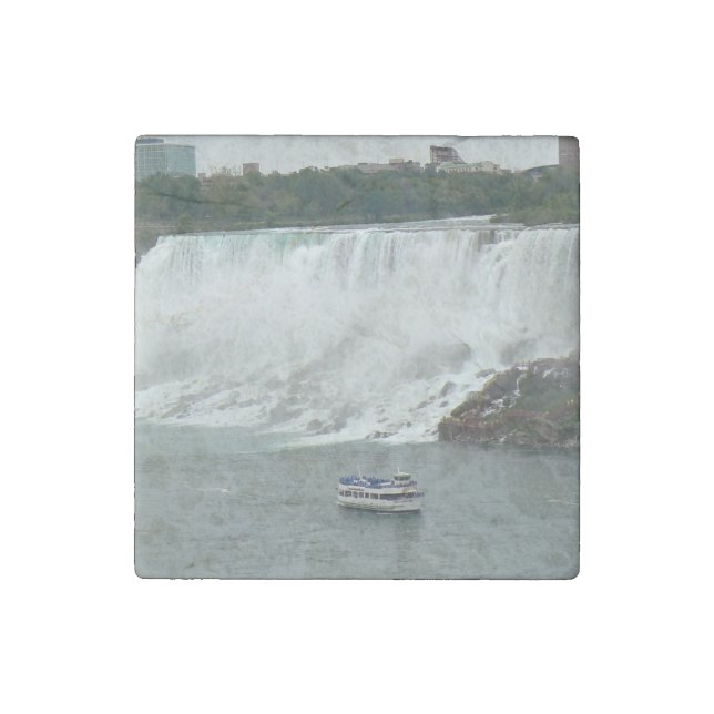 Niagara Falls on the Canadian Side Stone Magnet (Front)