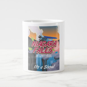 Niagara Falls Ontario Canada travel poster Giant Coffee Mug