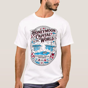 Niagara Falls Ontario Honeymoon Capital Of World T-Shirt
