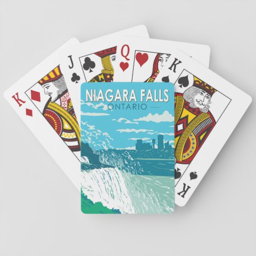 Niagara Falls Ontario Travel Art Vintage Poker Cards