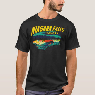 Niagara Falls Ontario Vintage Travel Decal Sticker T-Shirt