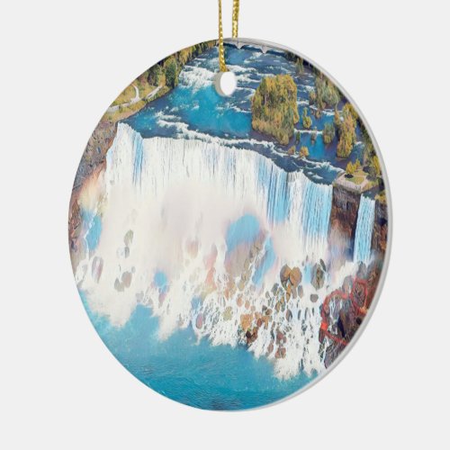 NIAGARA FALLS _ Panorama Ceramic Ornament