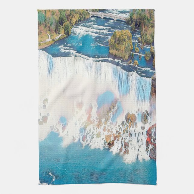 NIAGARA FALLS - Panorama Kitchen Towel (Vertical)