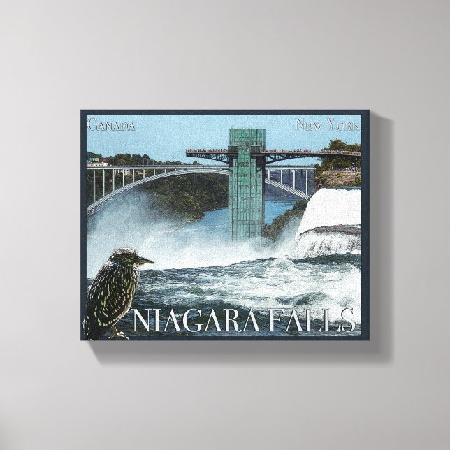 Niagara Falls Poster Canvas Print (Front)