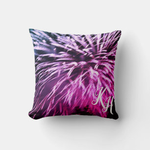 Niagara Falls Purple Fireworks Throw Pillow