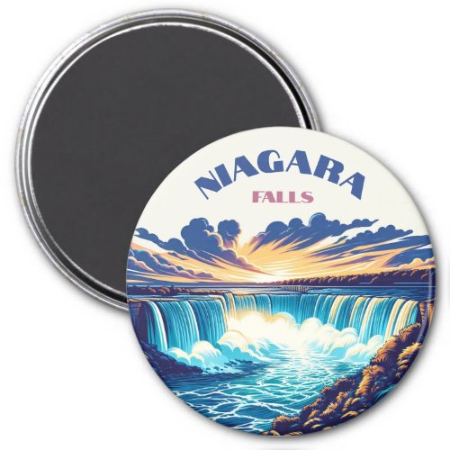 Niagara Falls _ Retro 90s Splash Fridge Magnet