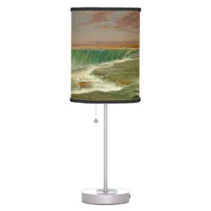 Niagara Falls River Waterfall Painting Table Lamp