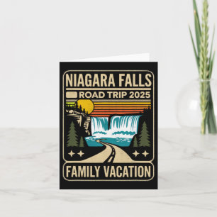 Niagara Falls Road Trip 2025 Family Vacation Card