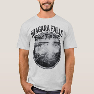Niagara Falls Road Trip 2026 Vintage Travel Design T-Shirt