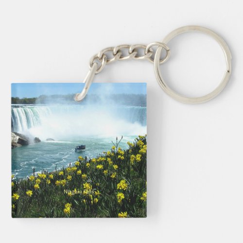 Niagara Falls Scenic Photograph Keychain