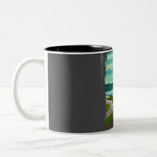 Niagara Falls State Park Travel Poster Two-Tone Coffee Mug