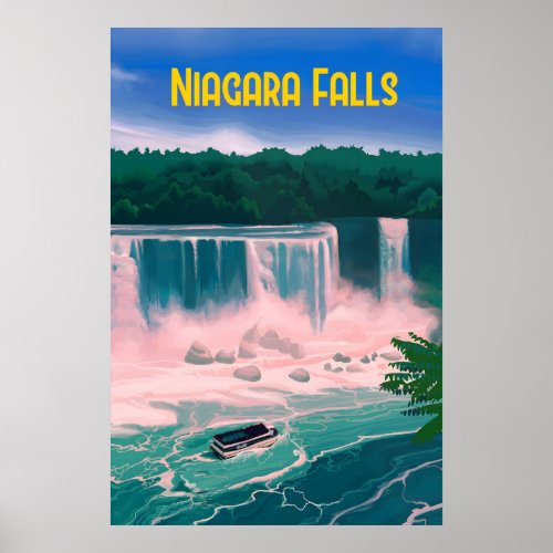 Niagara Falls Travel Poster