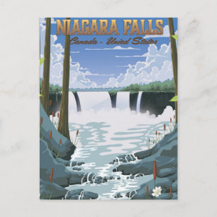 Niagara Falls Travel poster Postcard