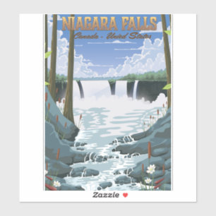 Niagara Falls Travel poster Sticker