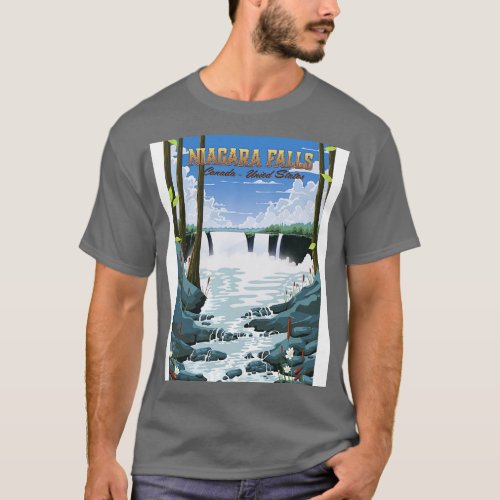 Niagara Falls Travel poster T_Shirt