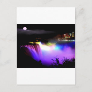 Niagara-Falls-under-floodlights-at-night Postcard