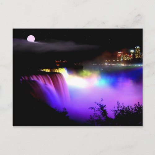 Niagara_Falls_under_floodlights_at_night Postcard