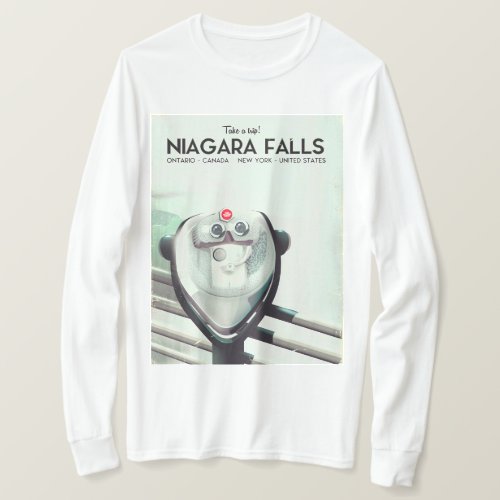 Niagara Falls _ USA _ Canada Vintage travel poster T_Shirt