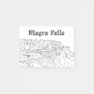 Niagara Falls Vacation Drawing Vacation Art Travel Post-it Notes