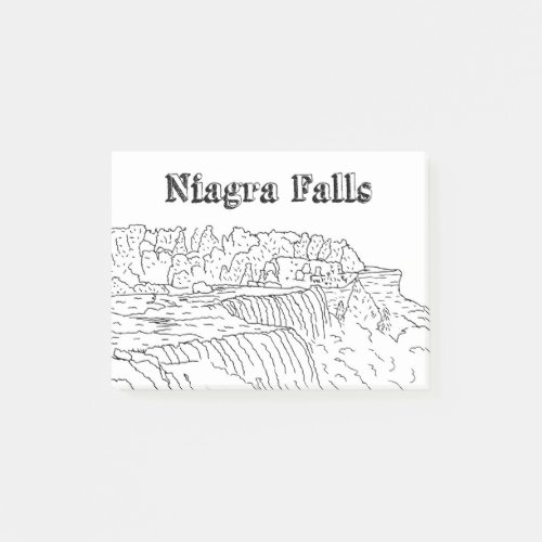 Niagara Falls Vacation Drawing Vacation Art Travel Post_it Notes