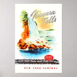 Niagara Falls vintage travel poster