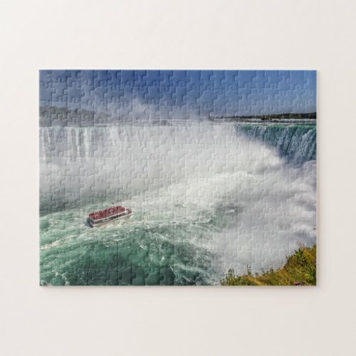 Niagara Falls Waterfall Boat Jigsaw Puzzle