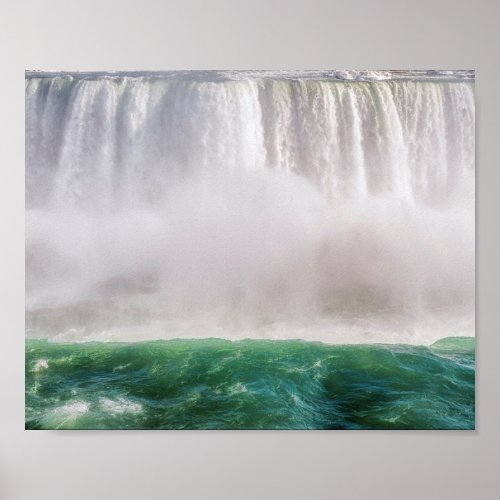 Niagara Falls Waterfall Close Up Photo Poster