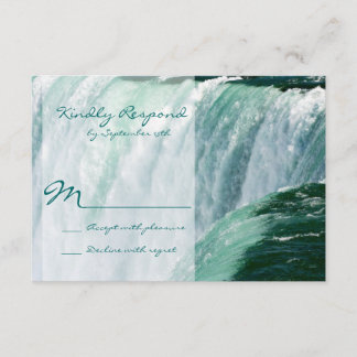 Niagara Falls Waterfall Outdoor Wedding RSVP Cards