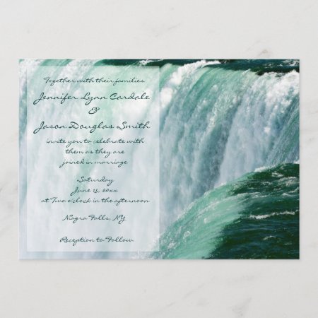 Niagara Falls Waterfall Wedding Invitations