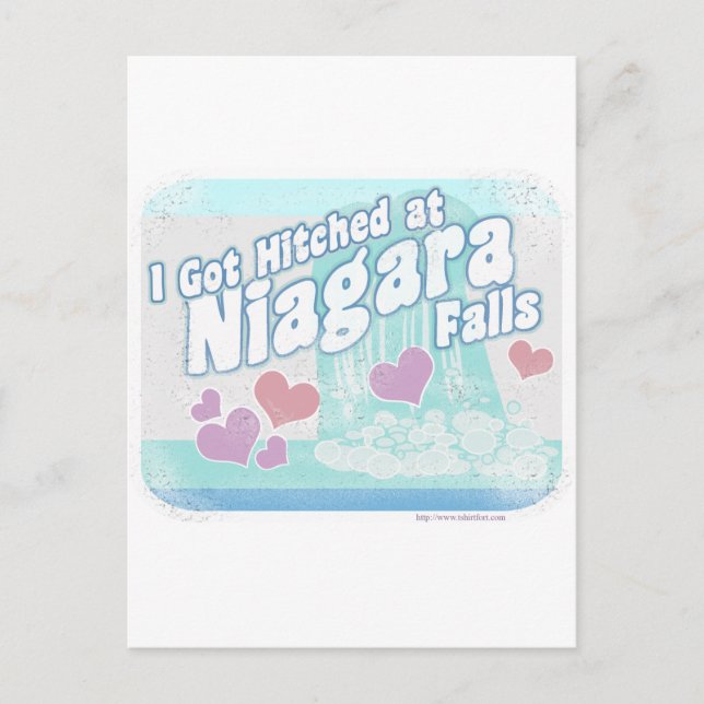 Niagara Falls Wedding Postcard (Front)