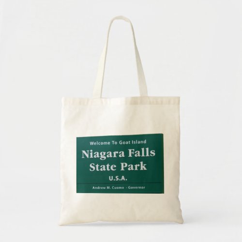 Niagara Falls welcome sign Tote Bag