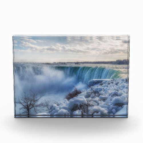  Niagara Falls Winter Morning Photograph Photo Block